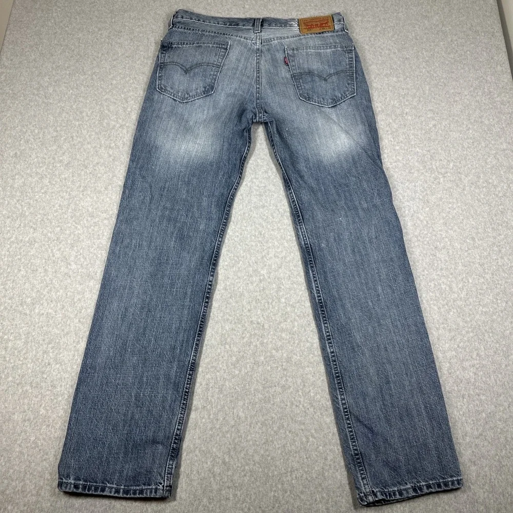 Levi's 514‎ Straight Fit Jeans Men's 32x32 Light Wash Denim Fade Paint Splatter